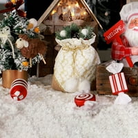 Privjesak za božićne stablo Viseći dekorative bombona, 6in PVC crveni i bijeli božićni ukrasi slatkiša,