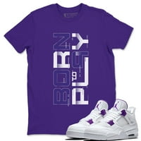 Rođen za igranje majice Jordan Court Purple Teniker Outfit - AJ Usklađivanje top