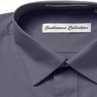 G'etlemens kolekcija muški kratki rukav klasični fit majica bez bora od haljine 18.5, ugljen