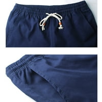 Guvpev muške kratke hlače Brzo suho lagano trening trčanje Jogger džepovi sa zatvaračem - tamno plavi