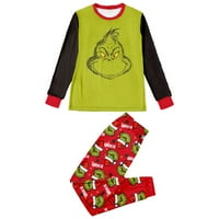Porodica Grinch Podudaranje pidžama Božićne PJS praznična noćna odjeća za spavanje za spavanje dugih