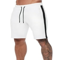 Glonme Muški patentni patentni hlače za plažu Baggy Bang batove elastične struke Workout Mini pantalone