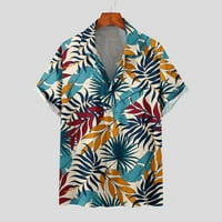 Vintage Havajske košulje Cvjetni print kratki rukav dolje majica Lose FIT COOTLing majice Ljetne tropske