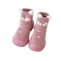 HUNPTA TODDLER cipele za dječake Dječje djevojke životinjske crtane čarape cipele Toddler Fleece toplice