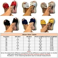 Audeban ženski dame modni klizanje na sandalama luk ravna oblika cipele 5,5-9,5