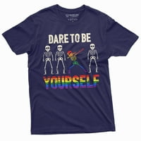 Usudite se biti sami LGBTQ majica gay lezbijke MENS Womens Monther Tine