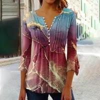 Jsaierl ženski rukav vrhovi ljetni trendy grafički grafički posadni košulje za odmor Classic TEE bluze