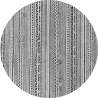 Ahgly Company u zatvorenom okrugle apstraktne sive moderne prostirke, 6 'okruglica
