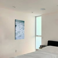 Valovi žure na plažu - slika platno zidno umjetnički dekor, vertikalna verzija umjetnička djela moderni