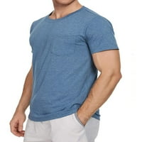 Muške obične donje rublje s džepnim klasičnim okruglim vratom pamučna majica Ljetna plaža Trčanje TOG