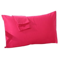 Naioewe pamučni jastučnici, super mekani i prozračni koverte za zatvaranje jastučnice na jastuku ruže crvene boje