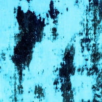 Ahgly Company Zatvoreni pravokutnik Sažetak svijetlo plava modernih prostirki, 4 '6'