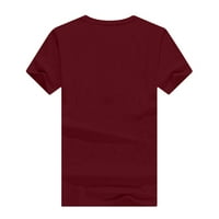 Štednja za Valentinovo košulje za žene kratki rukav majica Žene Comfy Raglan bluza Valentine Graphic