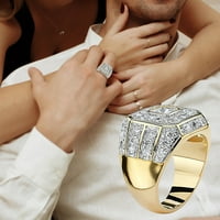 Modni jedinstveni muški prsten tinejdžerski dječaci personalizirani dijamantski ring rođendan nakit