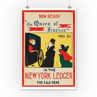Njujorška knjiga - Kraljica finesse vintage poster USA C