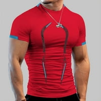 Košulje za muškarce Ljeto Visoka elastičnost Dozlični sportski uzorak kratkih rukava Ispiši brzu suhu