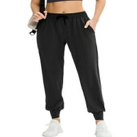 Luxplum dame Duksete manžetne jogger hlače High struk Active odjeća ultra mekana vježba pantna obuka