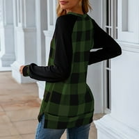 Ženska modna casual Nova plaćena jakna s dugim rukavima, vojska zelena