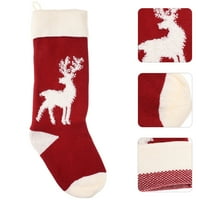Božićne čarape Elk Xmas Sock poklon torbica za božićno drvce Viseći dekor