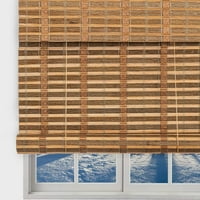 Global bambus Roll up prozor slijepa suncobrana, svjetlo filtriranje valjkastih nijansi sa valence karamelom