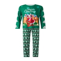 Božićni Xmas Porodični meč set pidžamas noćna odjeća za spavanje Djeca za odrasle Djed Mraz klaus pidžamas