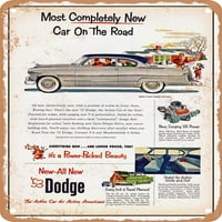Metalni znak - Dodge Coronet V diplomat Hardtop Vintage ad - Vintage Rusty Look