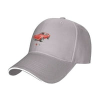 CEPTEN MUŠKI & WOMENS Street Style jedinstveni otisak sa Corvette Stingray Logo Podesivi bejzbol šešir sive boje