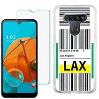 Za LG K kućicu, tanki-fit TPU gel futrola za telefon sa zaštitnikom zaslona od kaljenog stakla