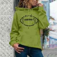 Vedolay Womens Plus Veličina Žene Ležerne prilike prevelizirani pulover Duks s kapuljačom s džepovima, zeleni XL