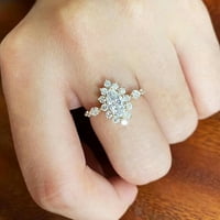 Story nakit Highs and lows Ring Diamond Ring za žene Modni nakit Popularni pribor Prsten za djevojčice