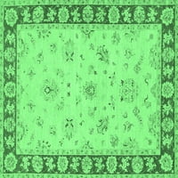 Ahgly Company Zatvoreni pravokutnik orijentalni smaragd zeleni tradicionalni prostirke, 3 '5'
