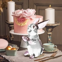 Početna Dekor Glass Bunny ukrasi Kreativni rođendanski poklon Kristalno staklo Stol za životinje Vrhunska