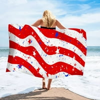 Kukoosong ručnik za plažu od mikrovlakana otporan na peska višenamjenski putnički ručnik Dan neovisnosti