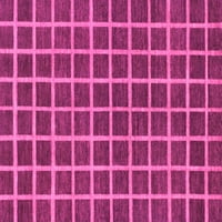 Ahgly Company Indoor Rectangle Checkered ružičasti modernim prostirkama područja, 2 '4 '