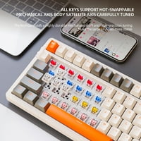 K Gamer tastatura Dual Mode Bluetooth kompatibilna tipkovnica za vruće swap
