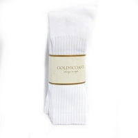Zlatne obale Muške sportske čarape u bijeloj boji - parovi, čarapa veličine 10-13
