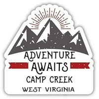 Kamp Creek West Virginia Suvenir Dekorativne naljepnice
