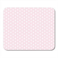 Ružičasta retro bijela polka dot obrada na apstraktnoj boji modne papirne mousepad mouse jastuk miša