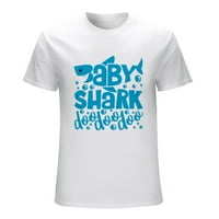 Baby Shark doo doo doo Muška majica pamuk Ležerne prilike kratkih rukava Poklon Tee White S