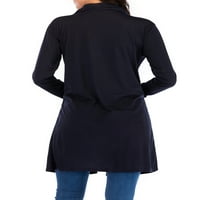 YouLoveit Womens Cardigan duge na dugim rukavima TOP Plus size Otvoreni prednji KARDIGANS Mekana odjeća