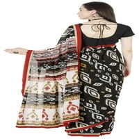 Atasi tiskani Poly Georgette Saree za ženske tradicionalne indijske nose saree sa šivenom bluzom
