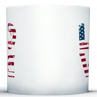 Newkward Styles USA Love MUG američka zastava šalica za kafu American Map pokloni 4. srpnja Dodatna oprema 4. srpnja Kuhinjski ukras Dan nezavisnosti Dan za zastavu Ljubitelji poklopca kafe