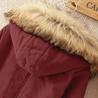 Sdjma Womens Topli dugi kaputijski kaput jakna Slim Zimska parkas obrasca na otvorenom vrhovima džepovima