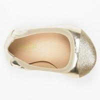 Parovi snova Ženski modni balerinski baletni stanovi šiljasti nožni prst na cipelama SOLE-FLE Gold Veličina