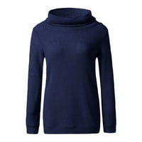 Ženski pulover Dukseri kukičani pulover Dukseri Ljetni zimski odjevni plavi XL