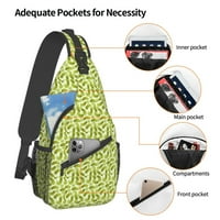 Dill Pickles Backpack košnice za rezanje prsa Crossbody Torba za rame Dnevni paket za planinarenje Travel