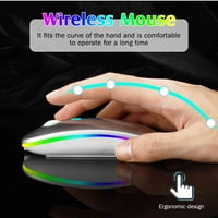 2.4GHz i Bluetooth miš, punjivi bežični miš za Samsung Galaxy Tab A 8. Bluetooth bežični miš za laptop
