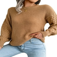 GENUISKIDS ženski džemper sa dugim rukavima sa dugim rukavima od pulover sa pulovernim klipnim rukavima