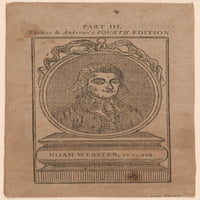 Portret Noah Webstera - laminirani plakat ispis sa svijetlim bojama i živopisnim slikama