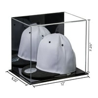 Bolji prikaz predmeta akrilni šešir ili poklopac za prikaz sa ogledalom i crnom bazom